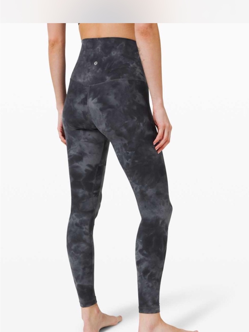 lululemon athletica High-Rise Align Charcoal Tie-Dye Leggings - size 6 - Picture 1 of 4